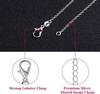 30PCS   Copper 1MM circle round chains necklace for women fashion party luxury designer jewelry wedding  pendant