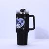 40oz Insulated Car Mug With Handle Accent 304 Stainless Steel Leak-Proof Travel Cup Home Office Outdoor Sports