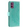 For Motorola Moto G55 5G Case Imprinted Totem PU Leather Wallet Stand Phone Cover
