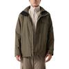 Polyester Nylon Fleece Lined 3-In-1 Hooded Zipper Hiking Waterproof Warm Jacket Men Jackets WE6504