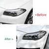 A28G-For BMW 5Series F10 F11 Later Stage 15-17 Front Headlight Cover Garnish Strip Eyebrow Cover Trim Sticker