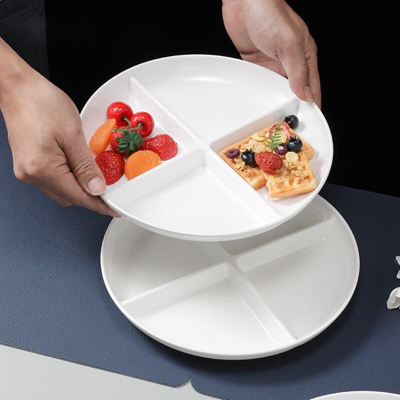 Huibai Melamin-Speiseteller mit 4 Fächern