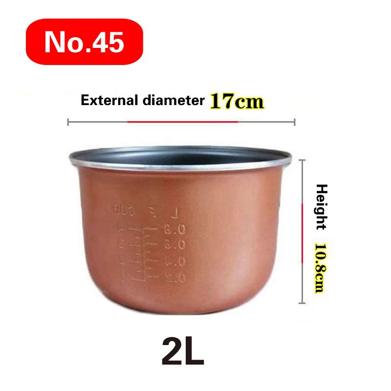 1.2L-4L Mini Household Car Electric Rice Cooker Liner Rice Cooker Cooking Electric Rice Cooker Liner Universal