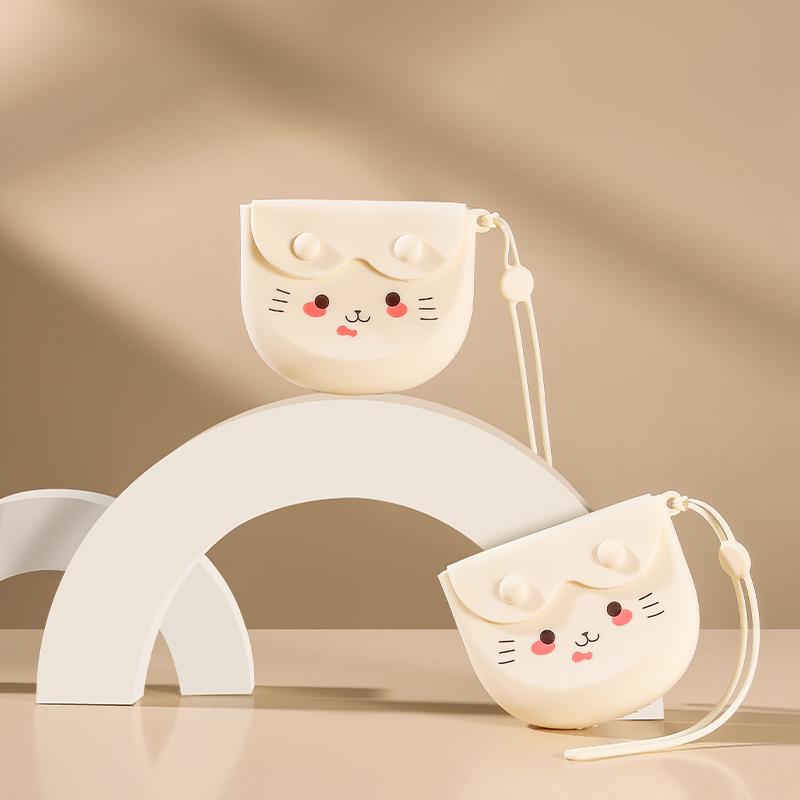 Boîte de Rangement et de Nettoyage Portable en Silicone pour Aligneurs et Contention Orthodontiques
