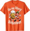 Oktoberfest auf Meinem Wurst Verhalten Deutsches Bier Wurst Frau Mann T-Shirt Mode Lässig Baumwolle Grafik T-Shirts Streetwear