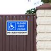 Disabled Parking Sign Metal Tin Sign Xcm Outdoor Wall Decor