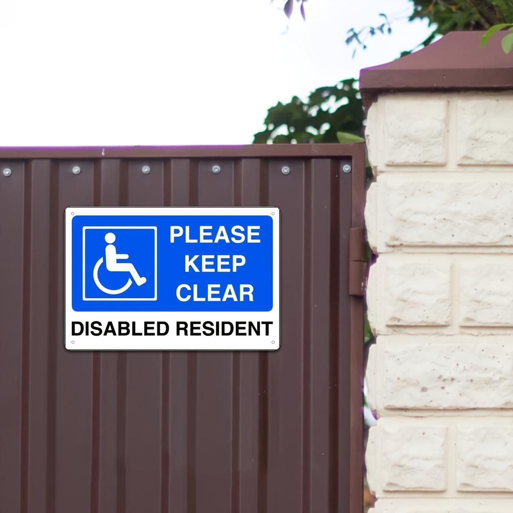 Disabled Parking Sign Metal Tin Sign Xcm Outdoor Wall Decor