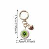 Fashion Funny Demon Eyeball Keychain Luminous Resin Bag Pendant Halloween Theme Heart Car Key Holder Gothic Fashion