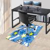 1PC Paw prints Star Non-Slip Floor Carpet Compatible for Office&Living Room&Bedroom&Dining room - Flat-Weave Machine-O345