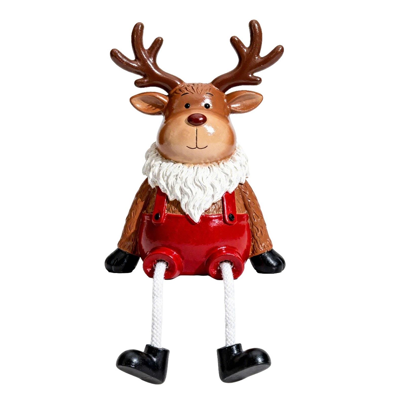 

Рождественские подвесные украшения в виде лося из смолы, Рождественское украшение, Настольное украшение для окна, Креативный подарок One Size