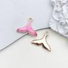 1pcs Rose Red Oil Drop Pendant Through The Alloy Earrings Diy Handmade Homemade Accessories Materials Multiple Styles