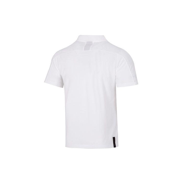 Adidas Solid Color Logo Badge Sports Casual Short-Sleeve Polo Shirt Men Tops White HE5166