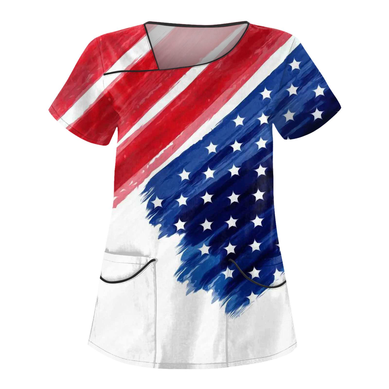 

Женская защитная рабочая одежда с двойным слоем и карманами ко Дню независимости XL белый