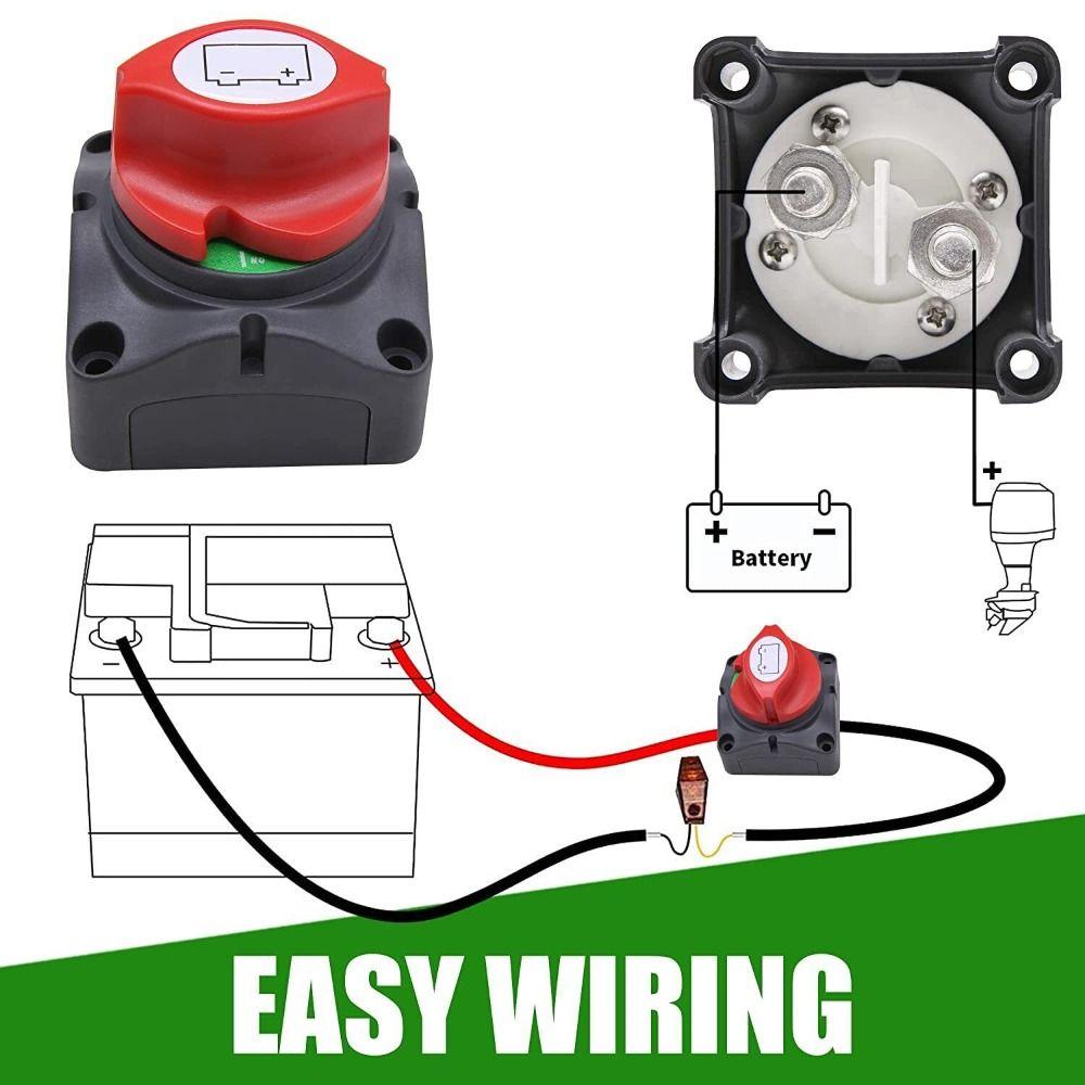 12V 600A Battery Switch Isolator Protect Battery Knob Switch Battery Disconnect Switch