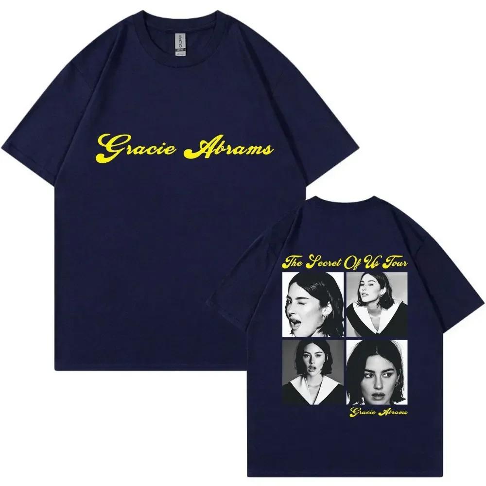 Gracie Abrams The Secret of Us Graphic T-Shirt Summer High Quality 100% Cotton T-Shirt Vintage Casual Loose Street Men's T-Shirt