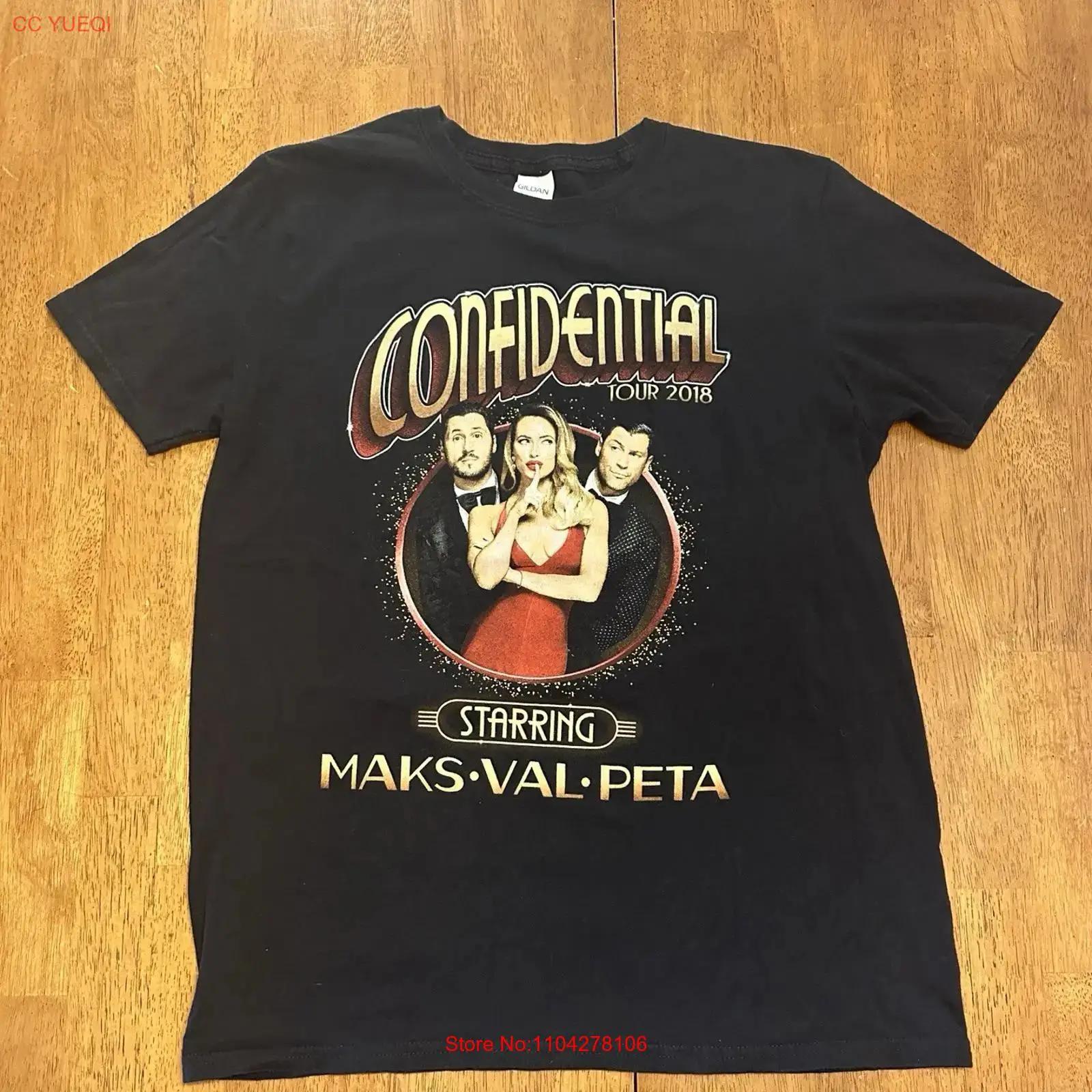 

Dancing With The Stars 2018 Confidential Tour T Shirt Medium Maks Val Peta vintage Washed Top For Everyday Wear Unisex Stylish 5XL різнокольоровий