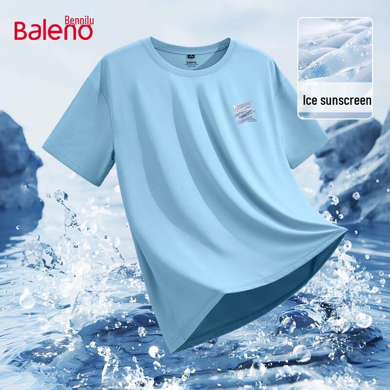 Baleno Men's Ice Silk Quick-Dry Cooling T-Shirt UPF50+ Sun Protection