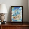 Kit Pittura con Perle Fai da Te per Adulti Decorazione Casa Pitture con Gemme di Perla Arti e Mestieri Pittorici 30x40cm Senza Cornice