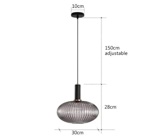 Nordic Restaurant Colorfull Glass Pendant Lights Creative Living Room Lamp Simple Bedside Lamp LED E27 Hanging Loft Lighting