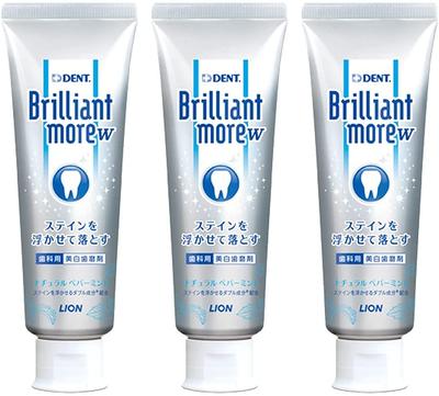 Brilliant More Double Natural Peppermint Whitening 3 Bottles More Dental Exclusive Whitening (90g) [Brilliant W]
