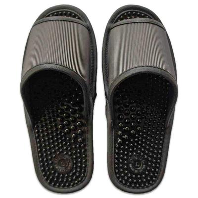 Kobo Slippers by Reyule Health Size Up To Made In Foot Black [Hakihaki - CREO] Sandals, L, 25.5cm, Japan, Reflexology,