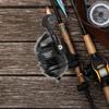 Black Casting Spinning Reel Inner Line Shooting Fish Wheel Closed Fishing Reel