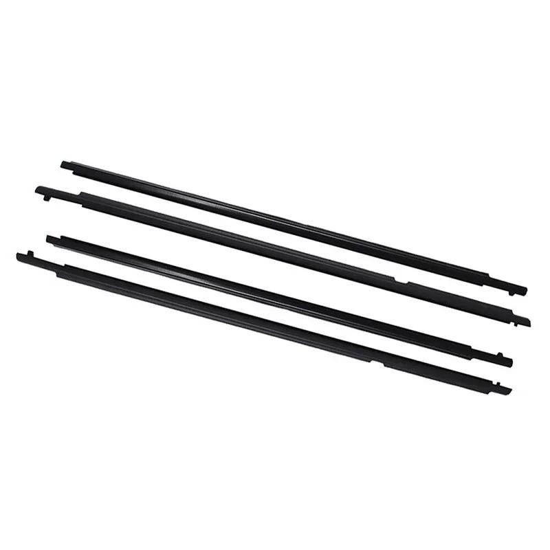 4Pcs Car Window Weather Strip Window Glass Waterproof Pressure Strip Sealing Strips For FJ Cruiser 2007-2014