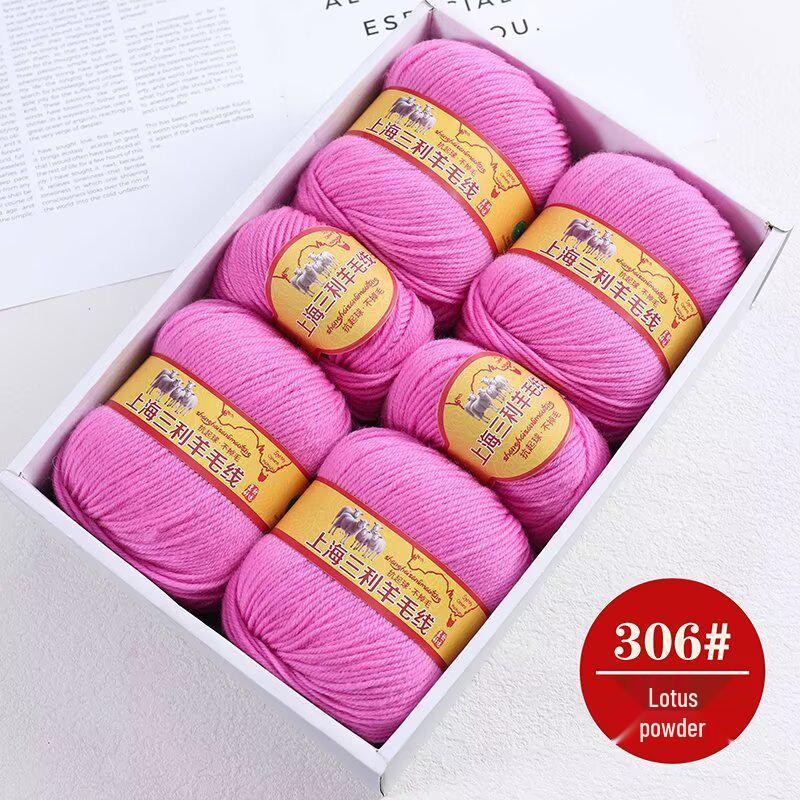 Premium Medium Thick Pure Goat Wool Yarn Balls for Handmade DIY Scarves