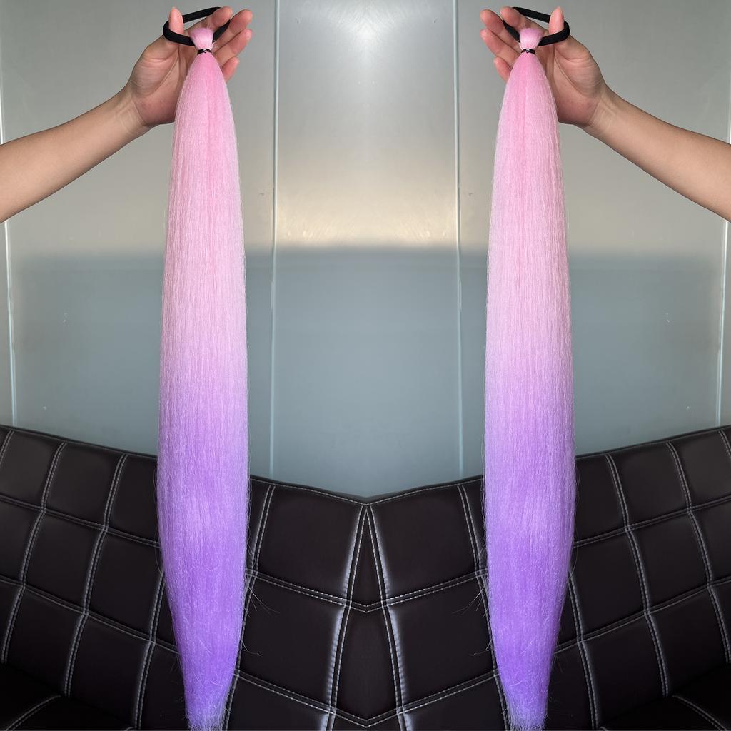 28 inch synthetic colored wig suitable for both women and men as a hair accessory