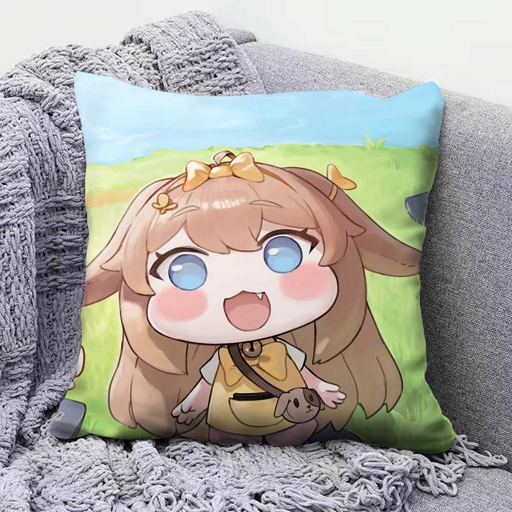 Trickal chibi go Butter Pillow Covers Home Sofa Cushion Covers and Aecorative Custom
