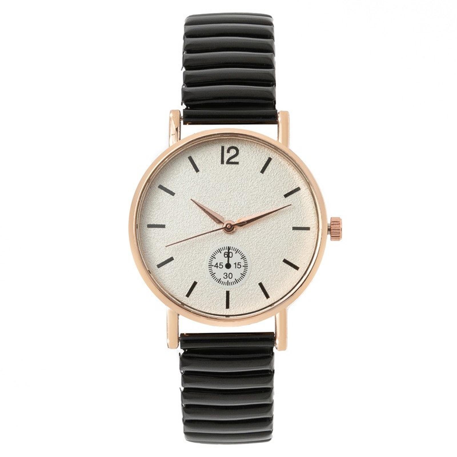 

Женские модные кожаные часы One Size чёрный