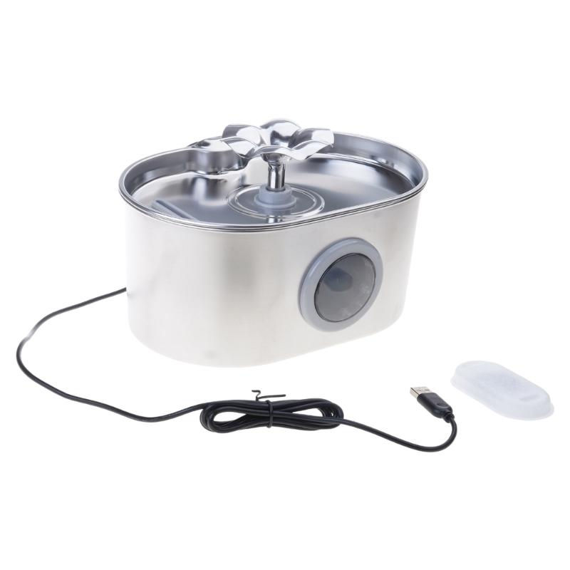 

2.6 л Автоматический фонтан для воды Низкий уровень шума Электрическая миска для воды для собак Диспенсер для воды Диспенсер для воды большой емкости