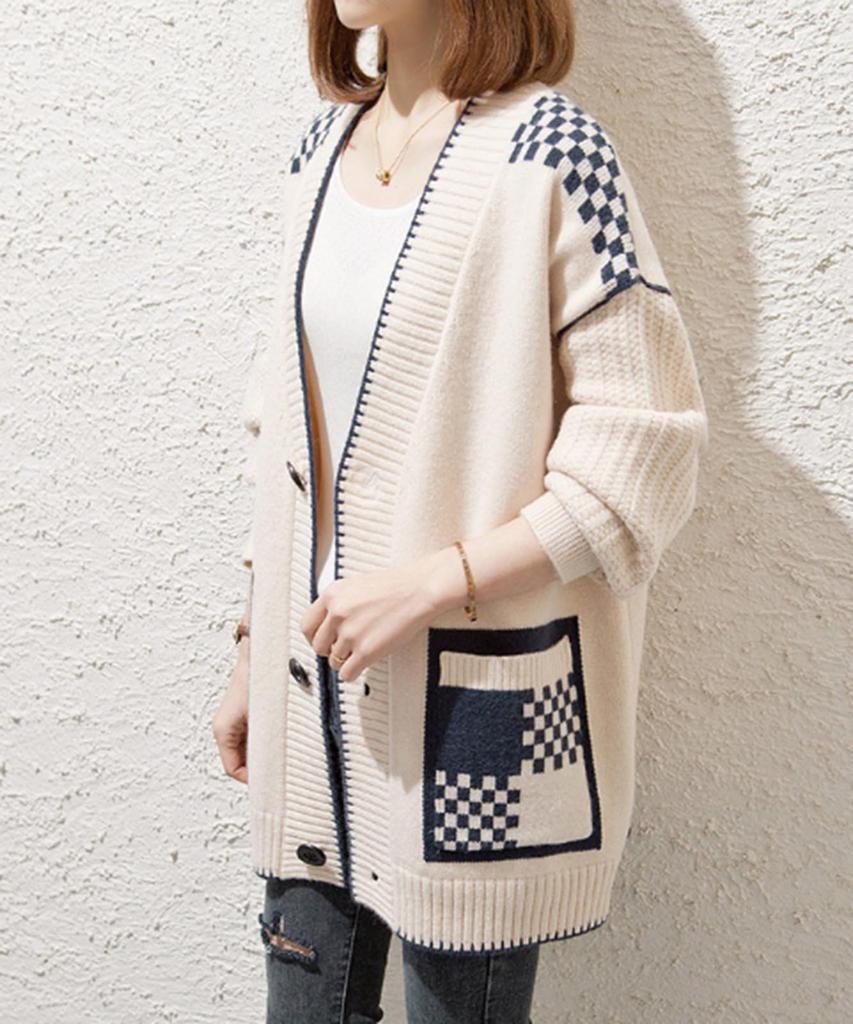 Second Roots Patterned and Ribbed Knit with Loose Warm Cold Weather Long Loose Loose Slim Stretch Knit Front Cardigan, Solid, Buttons, Fit, Outerwear,