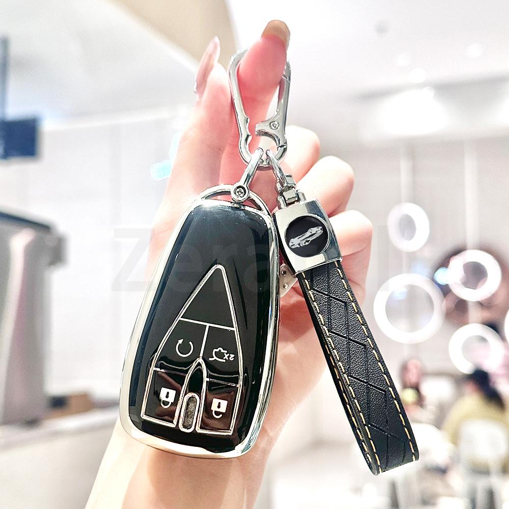 4 Buttons Tpu Shell Fob Protector Bag Holder Car Remote Key Case Cover For Changan Cs35 Plus Cs55 Plus Cs75 Plus