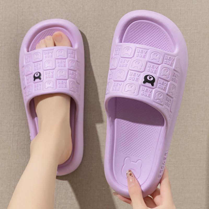 Women's Odor-Resistant Non-Slip EVA Slippers - Cartoon Design for Cool, Fresh Feet