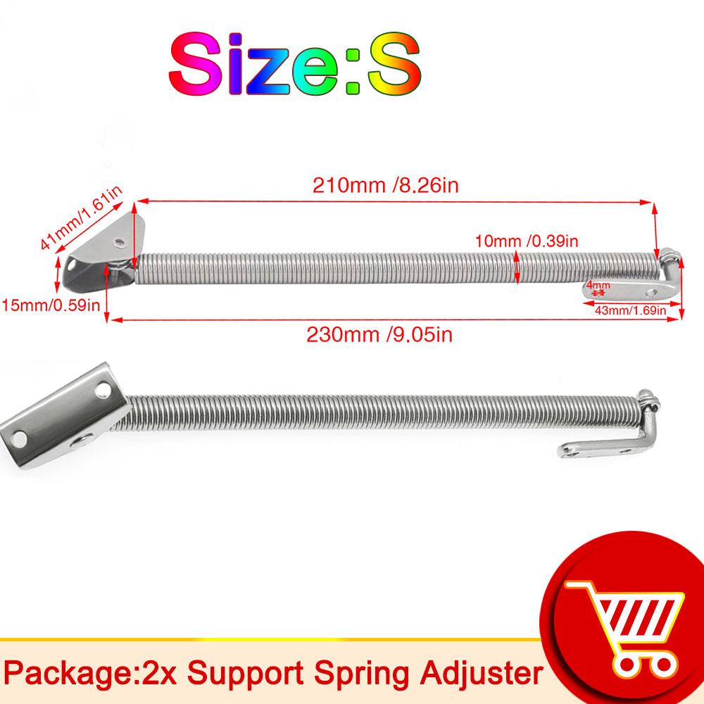 

AD 1 Pair Boat Accessories Marine Stainless Steel 260mm 230MM Spring Lid Support Stainless Steel Boat Hatch Support Spring