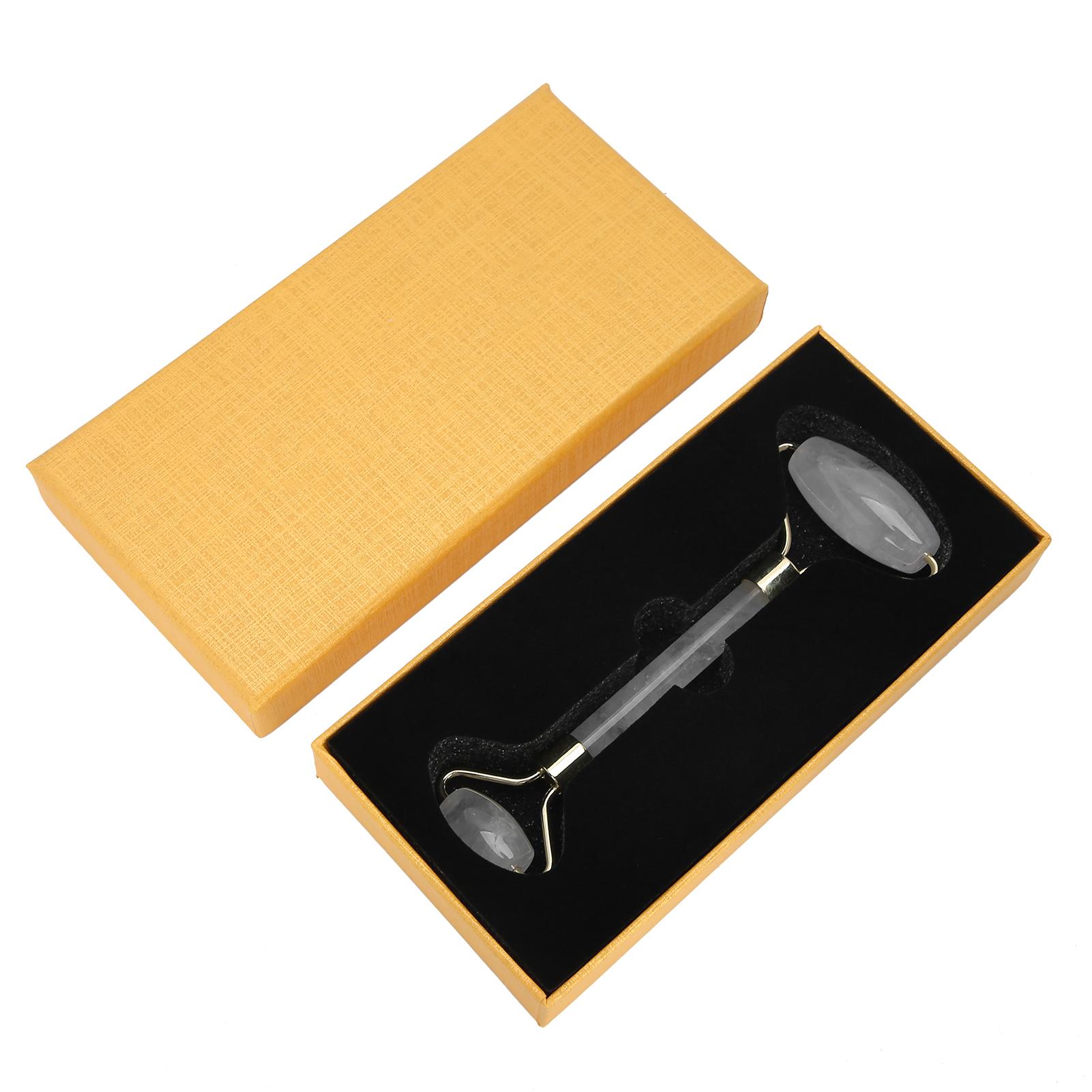 

Jade Facial Roller Rock Crystal Quartz Face Massager AntiAging Puffiness Beauty Tool(Rock Crystal