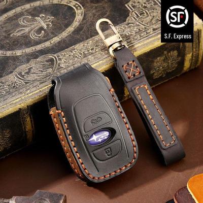 Premium Leather Key Cover for Subaru Forester, Outback, XV, Legacy