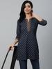 Tunica da donna Top in cotone stampato per uso quotidiano e da ufficio Kurta