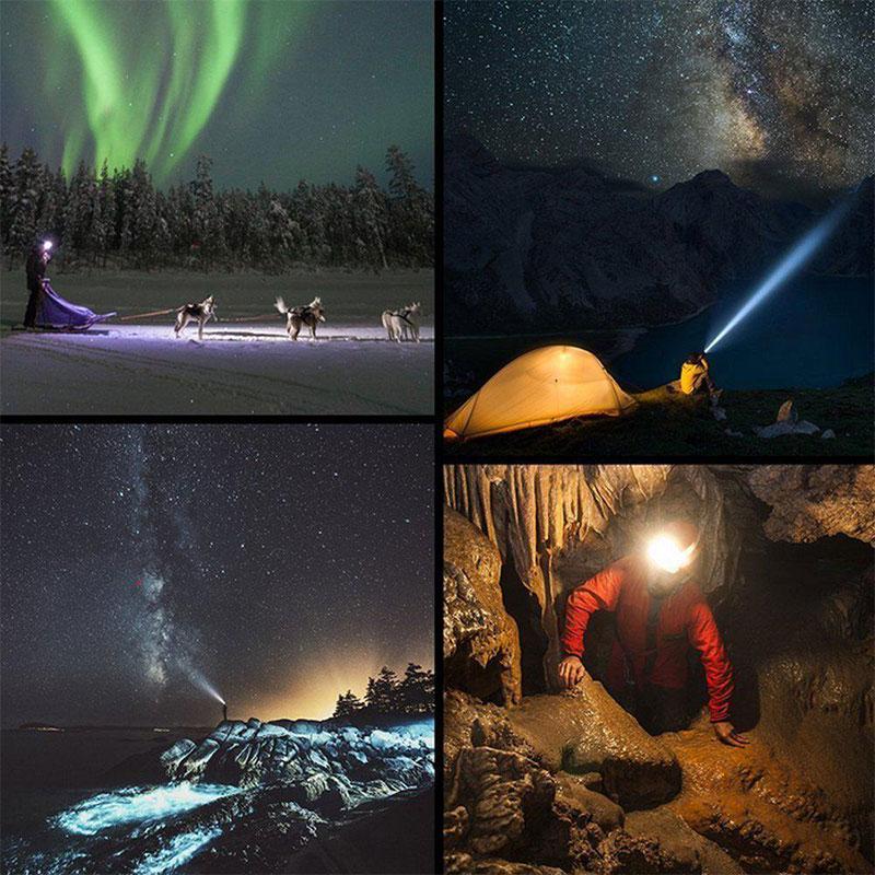 8LED USB Charging T6 Strong Light Head Lamp 4T6+COB+2Red LED HeadLamp Flashlight Torch Lanterna Head Light for Camping Search