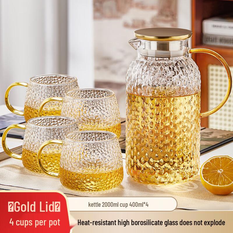 High Borosilicate Glass Pitcher and Tumblers Set