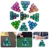 Game Playings Rounded Block Math Teaching Educational Toy Dices Small Colorful Acrylic Six Sided Dices Cubes with Number