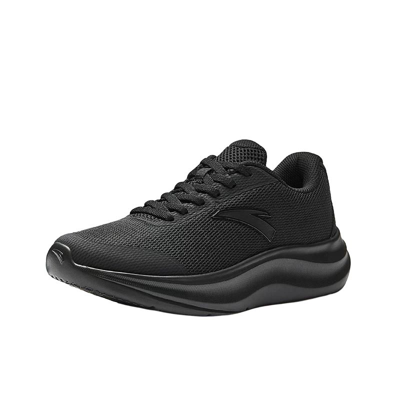 Anta Comfortable Versatile Shock Absorbing Wear Resistant Waterproof Low Top Casual Running Shoes Women sneaker Black 922545505-4