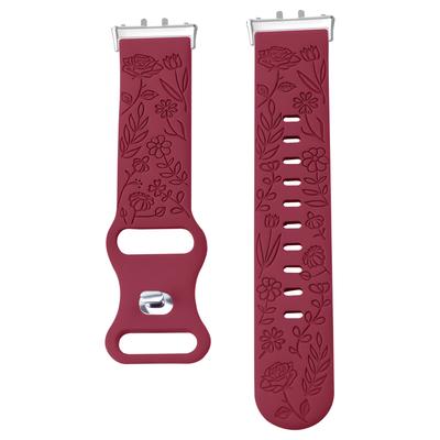Paski z nadrukiem dla Samsung Galaxy Fit 3 Pasek do zegarka Silikonowa bransoletka z grawerem dla Samsung Galaxy Fit 3 Kwiatowy pasek na nadgarstek