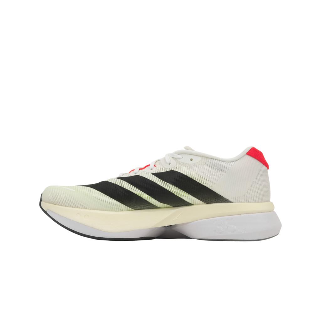 adidas Adizero Boston 13 Weiß Schwarz Lucid Rot Herren Sneaker Wolkenweiß Kernschwarz JS4932