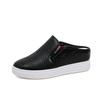 Schuhüberzug Zehenbereich Niedrig Hausschuhe Plateau Slipper Pantoletten Damenschuhe Durchbrochene Absätze Flach 2025 Sommer PU