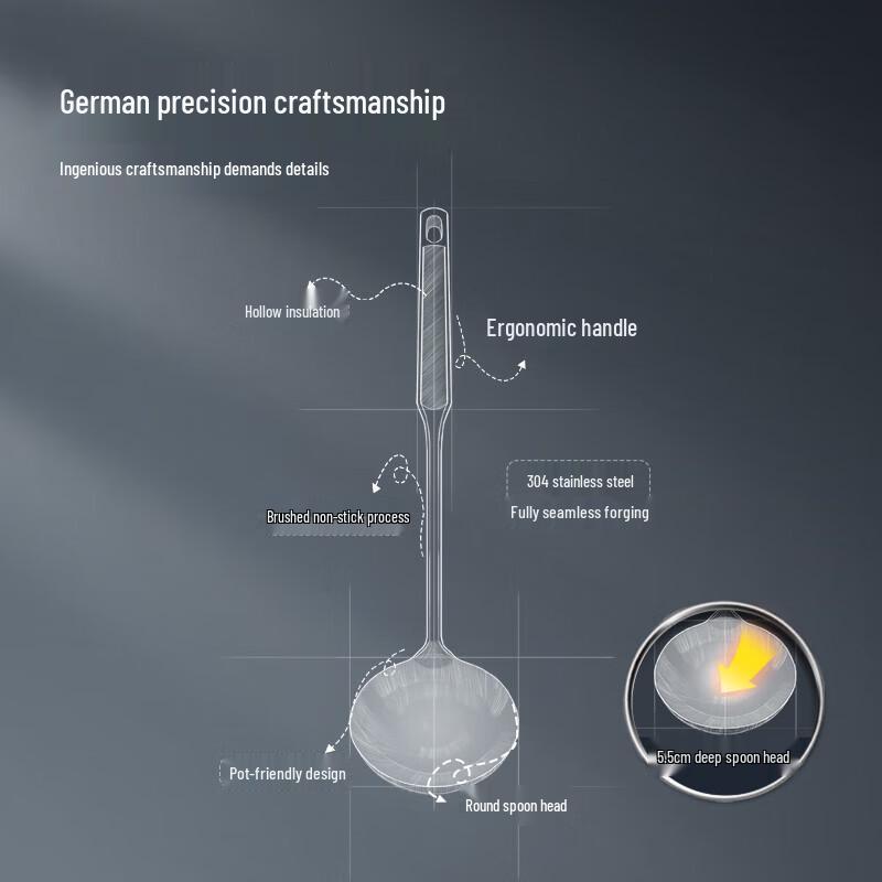 Cooker King 304 Stainless Steel Soup Ladle