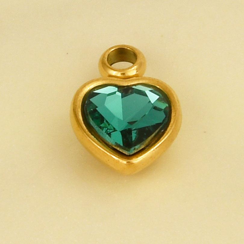 Elegant Girl Pendant Rhinestone Love Stainless Steel Pendants For Jewelry Making Supplies Heart Charm Pendant Handmade Bracelets