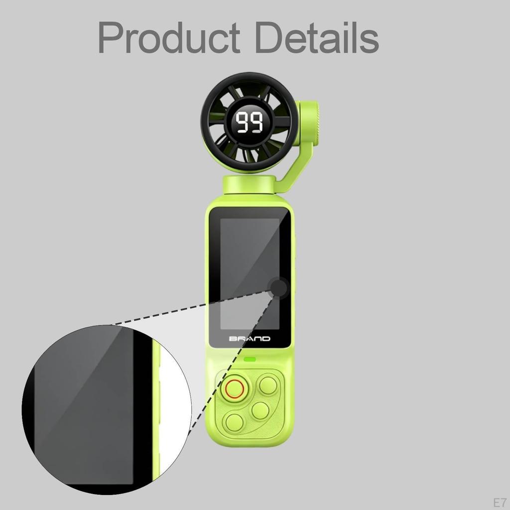 Pocket Fan Camera Flexible Mounting 1080P HD Video Professional Rechargeable