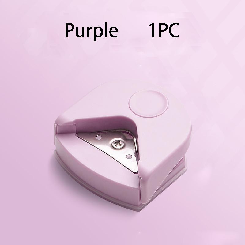 1 st Manuell R4 Rundhörnsstansverktyg med Ergonomiskt Handtag & Säkerhetsspaksmekanism - 4 mm Exakt Stans för Laminerade Kort